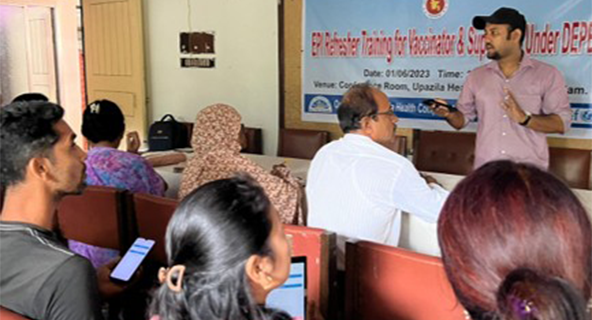 Training session for data collection